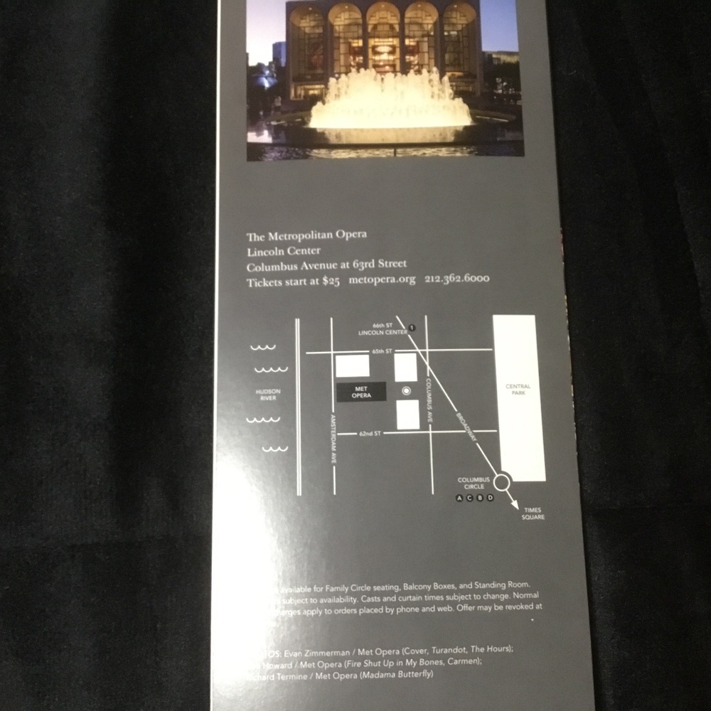 Flyer for The Metropolitan Opera Spring 2024 - Picture 3 of 3